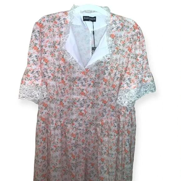 Scarlet Darkness floral lace trim maxi dress - Picture 4 of 5